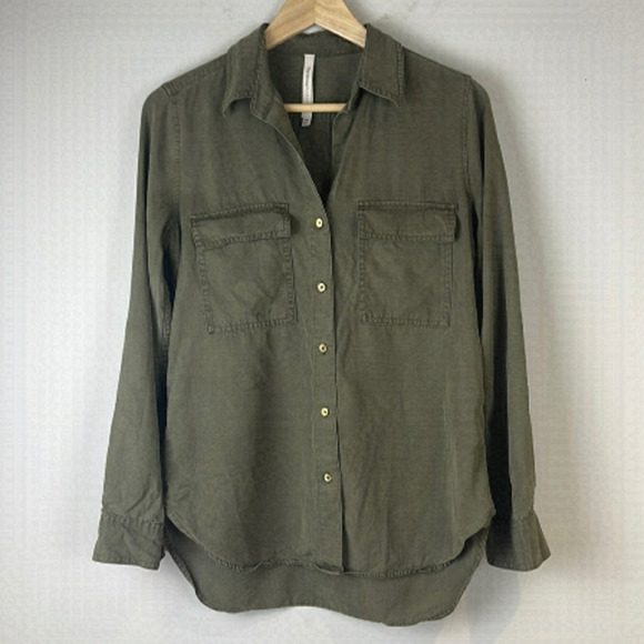 Aritzia Babaton Utility Shirt Size XXS Green - Picture 1 of 10